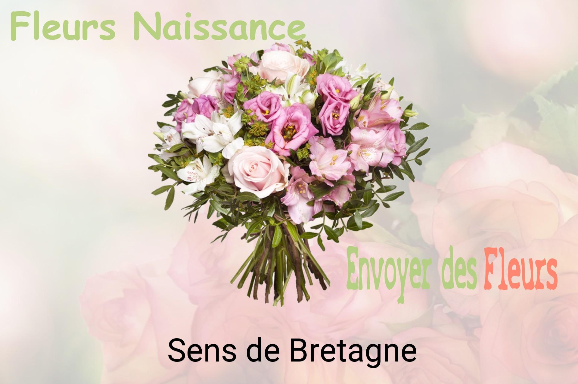 Bouquet de fleurs de naissance livré à Sens-de-Bretagne